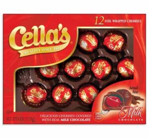 Cellas' Milk Chocolate Clear Top 6oz Gift Box 6ct